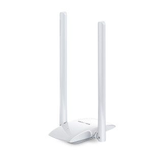 ADAPTOR RETEA MERCUSYS , extern wireless 2.4 GHz, USB 2.0, port, 300 Mbps, antena externa x 2, 