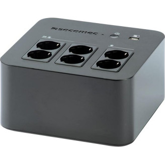 UPS SOCOMEC Line Int. mgmt,brick,600VA/ 360W,AVR,6xsocket Shucko,indicatie LED,1x12V/7A,Backup 15 min,incarcare 8h,conector USB,USB charger, UPS SOCOMEC Line Int. mgmt,brick,600VA/ 360W,AVR,6xsocket Shucko,indicatie LED,1x12V/7A,Backup 15 min,incarcare 8h,conector USB,USB charger,
