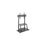 Stand TV pentru prezentare, Heavy-Duty, mobil pe roti, raft dispozitive multimedia, 37-100 inch(94cm-254cm), reglabil inaltime, capacitate sustinere 150KG, Negru, Nexio Stand TV pentru prezentare, Heavy-Duty, mobil pe roti, raft dispozitive multimedia, 37-100 inch(94cm-254cm), reglabil inaltime, capacitate sustinere 150KG, Negru, Nexio