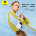 POWER BANK Baseus Qpow2 Digital Display, 10000mAh, 30W, 2 x USB Type-C output/input, 1 x USB, include cablu USB Type-C la USB Type-C 30cm, alb, 