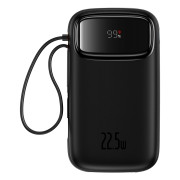 POWER BANK Baseus EnerFill FC31, 20000mAh, 22.5W, display, 1 x USB, cablu integrat USB Type-C si Iphone Lightning, negru, POWER BANK Baseus EnerFill FC31, 20000mAh, 22.5W, display, 1 x USB, cablu integrat USB Type-C si Iphone Lightning, negru,