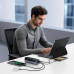 POWER BANK Baseus EnerGeek GP12, 20800mAh, 2 x USB Type-C, 2 x USB, 145W, display, include cablu USB Type-C la USB Type-C 1m, negru, 