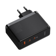 INCARCATOR RETEA Baseus GaN5 Pro Digital,Quick Charge 160W,2xUSB Type-C Output 5V/3A,1xUSB,(include cablu USB Type-C la USB Type-C de 240W),negru