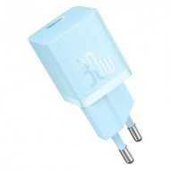 INCARCATOR retea Baseus GaN5 Pro, Quick Charge 30W, 1 x USB Type-C, include cablu USB Type-C la USB Type-C 100W 1m, albastru 