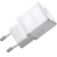 INCARCATOR retea Baseus Palm, Quick Charge 20W, 1 x USB Type-C 5V/3.0A, include cablu USB Type-C la USB Type-C 1m, alb 