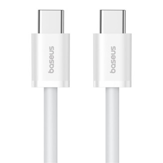 CABLU alimentare si date Baseus Superior, Fast Charging Data Cable pt. smartphone, USB Type-C la USB Type-C 30W, 1m, alb 