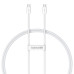 CABLU alimentare si date Baseus Superior, Fast Charging Data Cable pt. smartphone, USB Type-C la USB Type-C 30W, 2m, alb CABLU alimentare si date Baseus Superior, Fast Charging Data Cable pt. smartphone, USB Type-C la USB Type-C 30W, 2m, alb