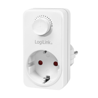 ADAPTOR LOGILINK, Schuko x 1, functie ajustare luminoasa, indicator led, IP20, 230 V/16 A, 50 Hz, 20-400 W pentru becuri luminoase, alb ADAPTOR LOGILINK, Schuko x 1, functie ajustare luminoasa, indicator led, IP20, 230 V/16 A, 50 Hz, 20-400 W pentru becuri luminoase, alb