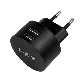 ALIMENTATOR retea 220V LOGILINK, universal, 2 x USB-A, maxim 2.1A, 10.5W, suport OCP/OVP/OHP/SCP, negru, ALIMENTATOR retea 220V LOGILINK, universal, 2 x USB-A, maxim 2.1A, 10.5W, suport OCP/OVP/OHP/SCP, negru,