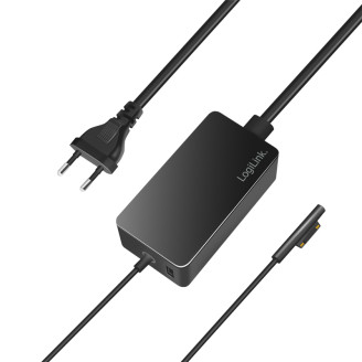 ALIMENTATOR retea 220V LOGILINK, pentru Microsoft Surface, compatibil cu Pro si Laptop/Go/Book, 65W, USB 5V/4A, 1.5m, negru, ALIMENTATOR retea 220V LOGILINK, pentru Microsoft Surface, compatibil cu Pro si Laptop/Go/Book, 65W, USB 5V/4A, 1.5m, negru,