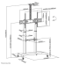 Neomounts Screen TV Floor Stand Mobile 60 Neomounts Screen TV Floor Stand Mobile 60