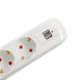 PRELUNGITOR SPACER, Schuko x 5, conectare prin Schuko (T), USB x 2, cablu 1.8 m, 16 A, max. 3500W, protectie supratensiune, alb, 45506867 
