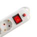 PRELUNGITOR SPACER, Schuko x 5, conectare prin Schuko (T), USB x 2, cablu 1.8 m, 16 A, max. 3500W, protectie supratensiune, alb, 45506867 