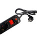 PRELUNGITOR SPACER, Schuko x 5, conectare prin Schuko (T), USB x 2, cablu 4.5 m, 16 A, max. 3500W, protectie supratensiune, Negru, PRELUNGITOR SPACER, Schuko x 5, conectare prin Schuko (T), USB x 2, cablu 4.5 m, 16 A, max. 3500W, protectie supratensiune, Negru,