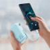 POWER BANK Baseus Qpow2 Digital Display, 20000mAh, 22.5W, 2 x USB Type-C output/input, 1 x Lightning, 1 x USB, include cablu USB la USB Type-C 30cm, albastru 