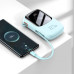 POWER BANK Baseus Qpow2 Digital Display, 20000mAh, 22.5W, 2 x USB Type-C output/input, 1 x Lightning, 1 x USB, include cablu USB la USB Type-C 30cm, albastru 