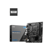 MSI PRO H610M-E, mATX, LGA 1700, Dual Channel DDR5 5600+MHz, 1x PCIe x16 slot, 1x M.2 slot, 1x HDMI, 1x VGA, 2x USB 3.2 Gen 1, 4x USB 2.0, 7.1 HD Audio, Realtek ALC897 Codec, 3Y MSI PRO H610M-E, mATX, LGA 1700, Dual Channel DDR5 5600+MHz, 1x PCIe x16 slot, 1x M.2 slot, 1x HDMI, 1x VGA, 2x USB 3.2 Gen 1, 4x USB 2.0, 7.1 HD Audio, Realtek ALC897 Codec, 3Y