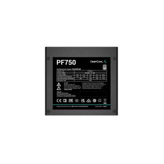 SURSA DeepCool PF750D, 750W (real), 120mm silent fan, 80 PLUS White, 4x PCI-E (6+2), 6x S-ATA SURSA DeepCool PF750D, 750W (real), 120mm silent fan, 80 PLUS White, 4x PCI-E (6+2), 6x S-ATA