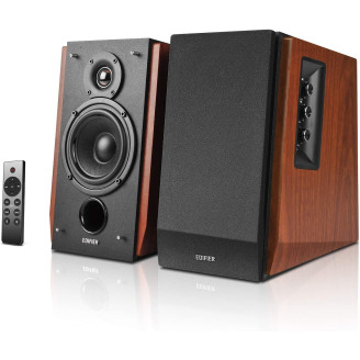 BOXE EDIFIER 2.0, RMS:  66W (2 x 15W, 2 x 18W), bluetooth, telecomanda wireless, volum, bass, treble,  dual RCA, sub-out, brown, 