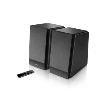 BOXE EDIFIER 2.0, RMS:  70W (2 x 16W, 2 x 19W), bluetooth, telecomanda wireless, volum, bass, treble, optical, coaxial, matte-black, 