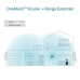 RANGE EXTENDER TP-LINK wireless  1800Mbps, 1 port Gigabit,  2 antene externe, 2.4 / 5Ghz dual band, Wi-Fi 6, 