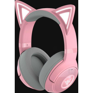 CASTI Razer - smartphone Kraken Kitty V2 Quartz Ed BT RZ04-04860100-R3M1 (timbru verde 0.8 lei)