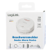 DETECTOR de fum LOGILINK, montare tavan/ perete, alarma 85 dB, buton test, baterie 3V, VdS, alb 