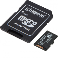 Kingston 32GB microSDHC Industrial C10 A1 pSLC Card + SD Adapter, 