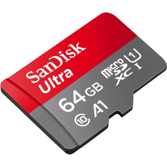 MEMORII. SD CARD Sandisk MICROSDXC 64GB CL10 SDSQUAB-064G-GN6MA, 