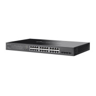 Switch TP-Link cu management, Omada 28-Port Gigabit Smart Switch cu 16 × Gigabit 802.3af/at PoE+, 8 × Gigabit RJ45 ports si 4 × Gigabit SFP, buget POE 150W, metalic   