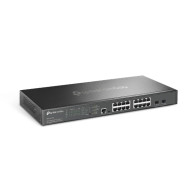 Switch TP-Link cu management Omada 16-Port 2.5G and 2-Port 10GE SFP+ L2+ Managed Switch with 8-Port PoE+ 