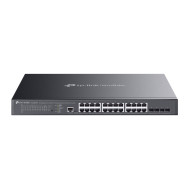 Switch TP-Link cu management L2, Omada 24-Port Gigabit cu 4-Port 10GE SFP+ L2+ Managed Switch cu 16-Port PoE+ si 8-Port PoE++, 16× Gigabit 802.3af/at PoE+, 500W buget POE  