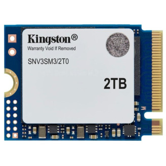 Kingston 2TB NV3 SSD M.2 2230 PCIe 4.0 NVMe, Read: 6,000/ Write: 5,000MB/s Kingston 2TB NV3 SSD M.2 2230 PCIe 4.0 NVMe, Read: 6,000/ Write: 5,000MB/s