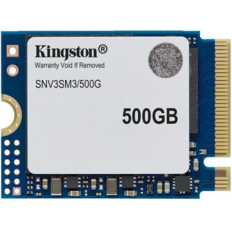 Kingston 500GB NV3 SSD M.2 2230 PCIe 4.0 NVMe, Read: 5,000/ Write: 3,000MB/s Kingston 500GB NV3 SSD M.2 2230 PCIe 4.0 NVMe, Read: 5,000/ Write: 3,000MB/s