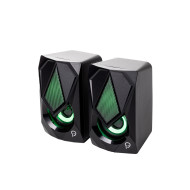 BOXE SPACER Gaming 2.0, RMS:  6W (2 x 3W), control volum, 2 x LED, USB power, black, 