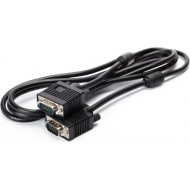CABLU video SPACER, VGA (T) la VGA (T), 1.8m, cupru, ecranat, negru, 