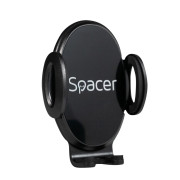 SUPORT auto SPACER pt. SmartPhone, fixare in ventilatie prin CLIPS, prindere laterala, rotire 360 grade, negru, SUPORT auto SPACER pt. SmartPhone, fixare in ventilatie prin CLIPS, prindere laterala, rotire 360 grade, negru,
