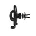 SUPORT auto SPACER pt. SmartPhone, fixare in ventilatie prin CLIPS, prindere laterala, rotire 360 grade, negru, 