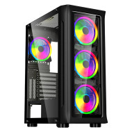 CARCASA SPACER - gaming, Middle Tower, ATX, 