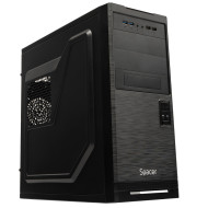 CARCASA SPACER - office, Middle Tower, ATX, fara sursa, USB 3.0 x 2, USB 2.0 x 2, HD Audio, black 