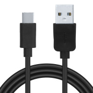 CABLU alimentare si date SPACER, pt. smartphone, USB 2.0 (T) la Type-C (T), PVC,2.1A,Retail pack, 1m, black, 