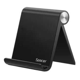 SUPORT telefon SPACER, pliabil, fixare pe birou, universal cu unghi ajustabil, dimensiuni 90 x 70 x 12mm, negru, SUPORT telefon SPACER, pliabil, fixare pe birou, universal cu unghi ajustabil, dimensiuni 90 x 70 x 12mm, negru,