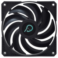 VENTILATOR SPACER PC 120x120x25 mm, Hydraulic Bearing, 45CFM, conector 3-pin, no LED,  black 