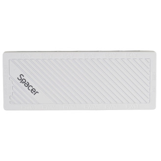 FAN HUB SPACER pt. maxim 6 ventilatoare ARGB, telecomanda pt. setat iluminarea RGB, sincronizare cu MB, alimentare 4-pin/ &nbsp;culori 3-pin, magnetic, white, 