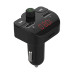 MODULATOR AUTO FM SPACER, Bluetooth 5.0, 2xUSB max. 5V/3.1A, 12V-24V, max. 10-15m, mic max. 0-1m, format MP3/WMA, 206 canale 87.5-108Mhz, USB disk, microSD,  answer/hang up/redial, protectie circuit, black, 