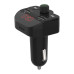 MODULATOR AUTO FM SPACER, Bluetooth 5.0, 2xUSB max. 5V/3.1A, 12V-24V, max. 10-15m, mic max. 0-1m, format MP3/WMA, 206 canale 87.5-108Mhz, USB disk, microSD,  answer/hang up/redial, protectie circuit, black, 