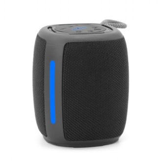 BOXE GEMBIRD portabile bluetooth, RMS:   5W, baterie 1200mAh, microSD, USB, FM-radio, LED light, BT v5.1, 111x111x134mm, 530 grame, black, 