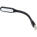 LAMPA LED USB pentru notebook, SPACER, black, LAMPA LED USB pentru notebook, SPACER, black,