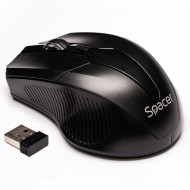 MOUSE Spacer, PC sau NB, wireless, 2.4GHz, optic, 1600 dpi, butoane/scroll 4/1,buton ON/OFF, negru, MOUSE Spacer, PC sau NB, wireless, 2.4GHz, optic, 1600 dpi, butoane/scroll 4/1,buton ON/OFF, negru,