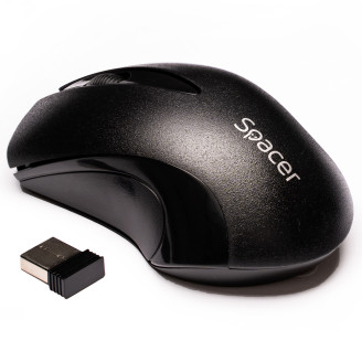 MOUSE Spacer, PC sau NB, wireless, 2.4GHz, optic, 1200 dpi, butoane/scroll 3/1, , negru, MOUSE Spacer, PC sau NB, wireless, 2.4GHz, optic, 1200 dpi, butoane/scroll 3/1, , negru,